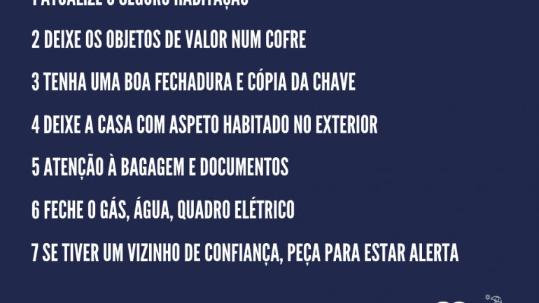 Dicas de Férias Seguras